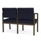 Lesro Lenox 2 Seat Tandem Seating W/ Arm, 43.5 in W 24.5 in L 32 in H LS2103 - alternate 2